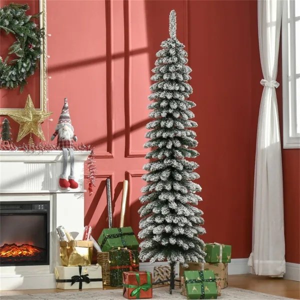 6ft Christmas Trees Silver mist Slim Spruce