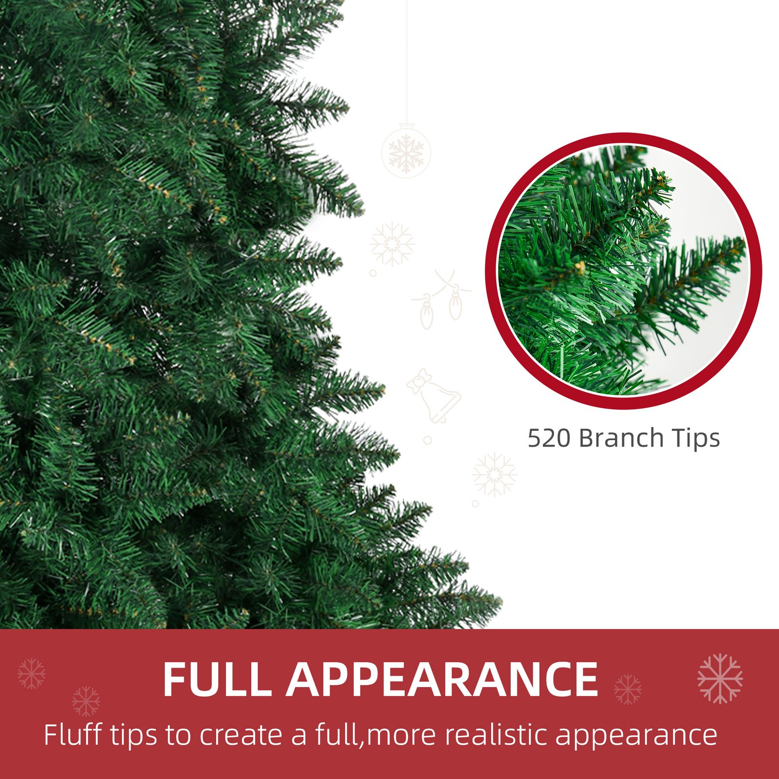 5ft Artificial Half Christmas Trees - Image 3