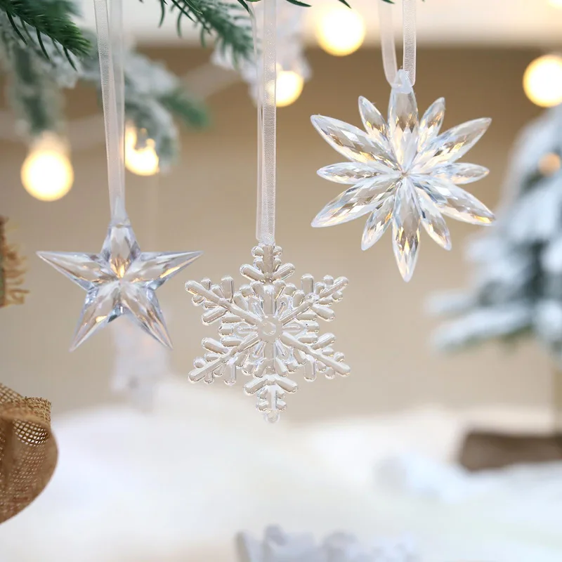 Crystal Snowflake Elegance Ornament Set ✨