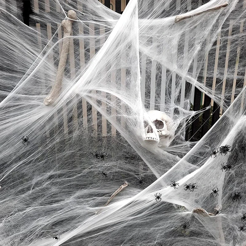 Artificial Spider Web Stretchy Cobweb Scary
