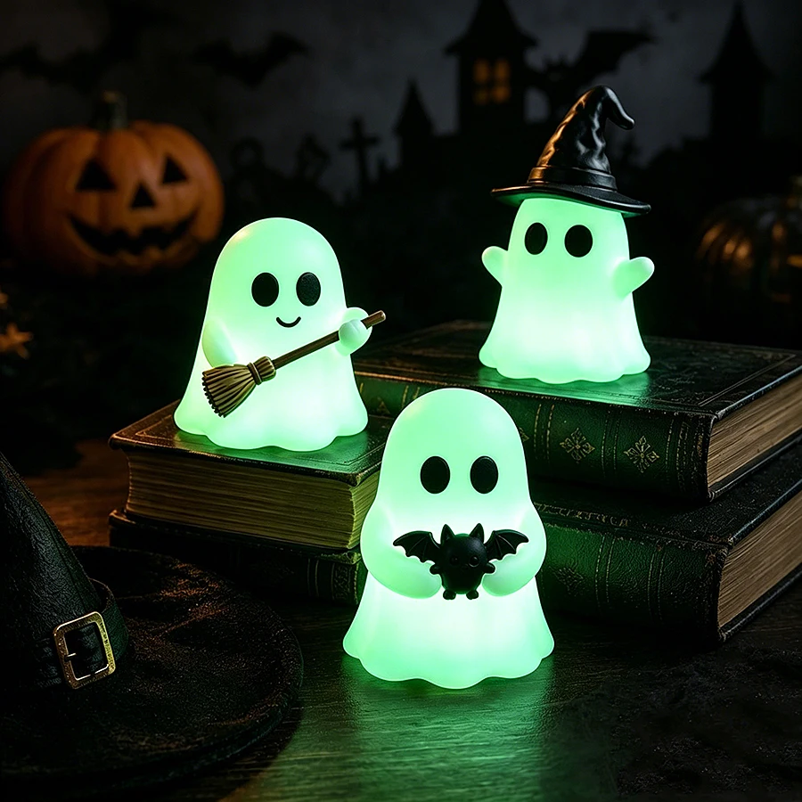 Mini Luminous Ghost Statue Ornament Glow