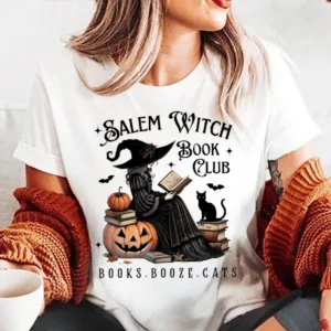 Pattern Women's Top T-Shirt Halloween Season Retro