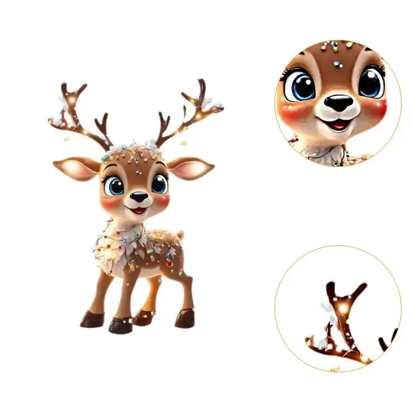 Xmas Tree Elk Ornament - Image 3