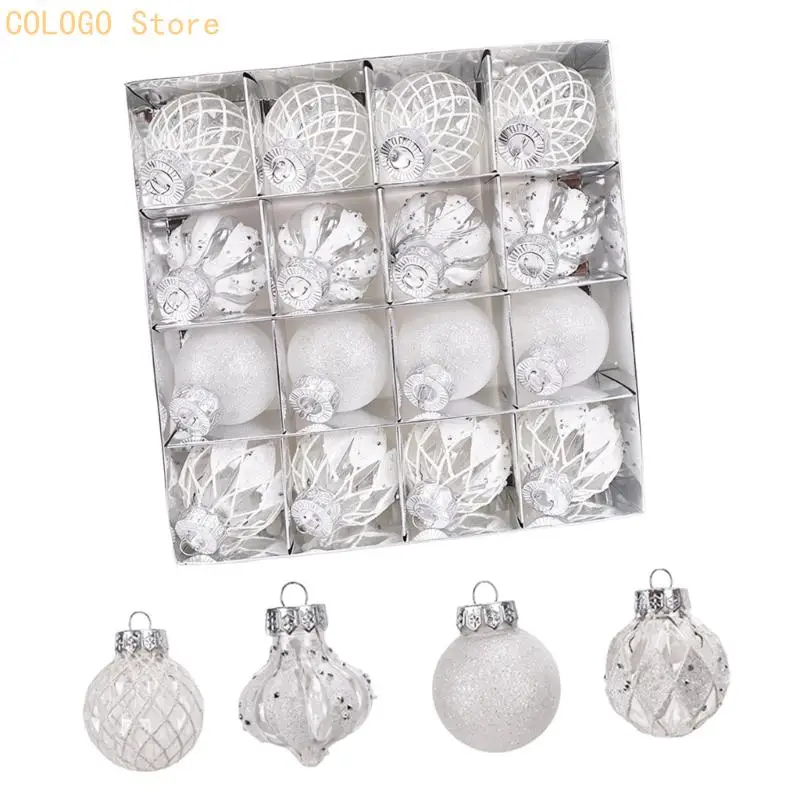 Plastic Christmas Ornament Ball Set