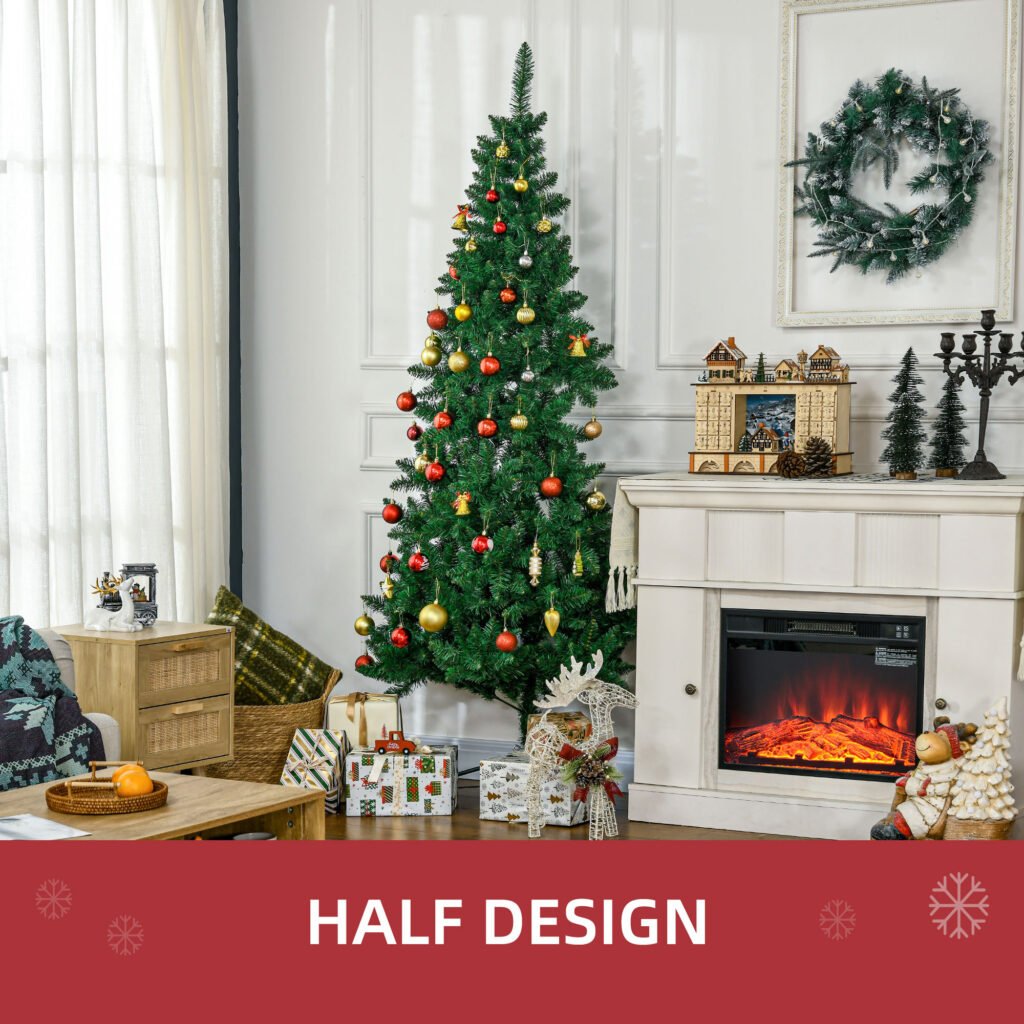 5ft Artificial Half Christmas Trees