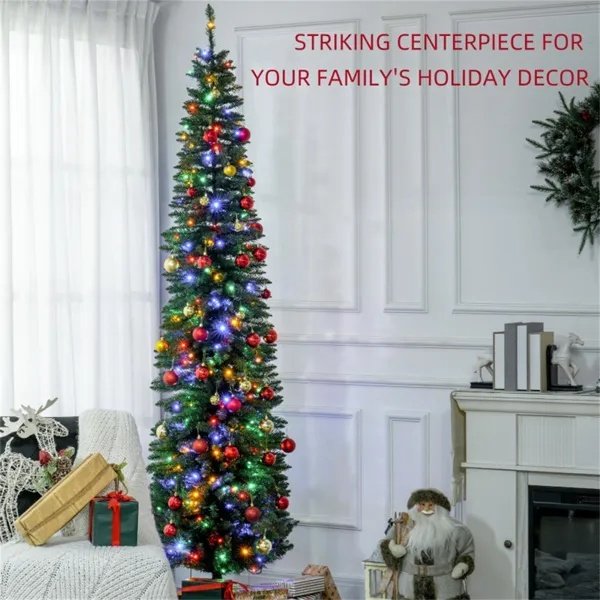 8ft Christmas Trees Kaleidoscope Slim Pine